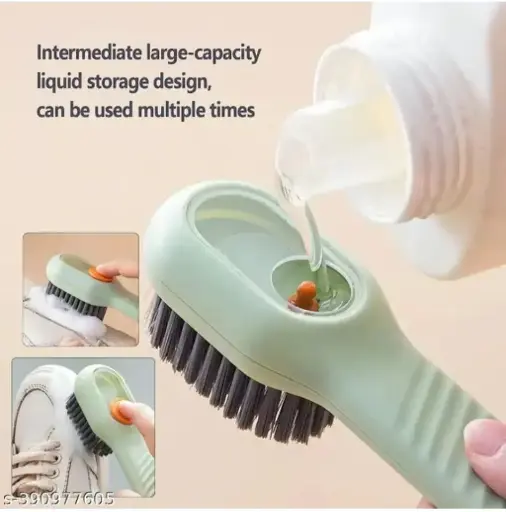 Soft fur cleaning brush